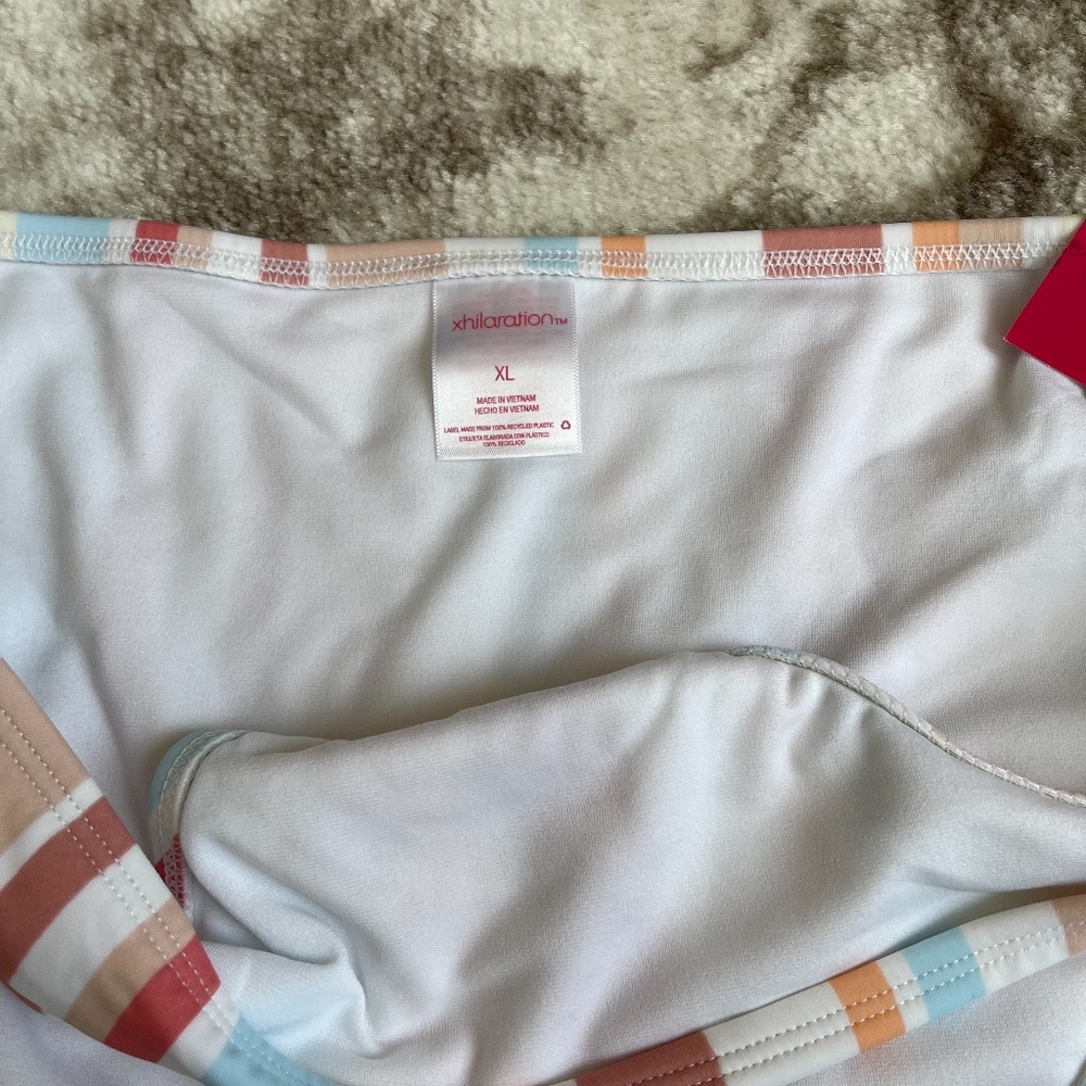 Xhilaration Striped Bikini Swimsuit Bottom Sz XL NWT - Picture 6 of 8